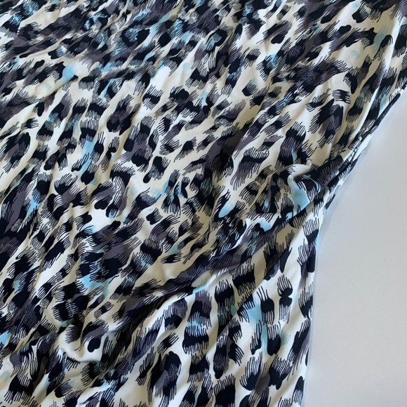 HUGO BOSS Vintage Tortoise Art Large Basic Shift Casual Women Mini Dress Leopard - Picture 6 of 12